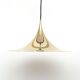 Semi pendant lamp in Brass, Denmark 1970s