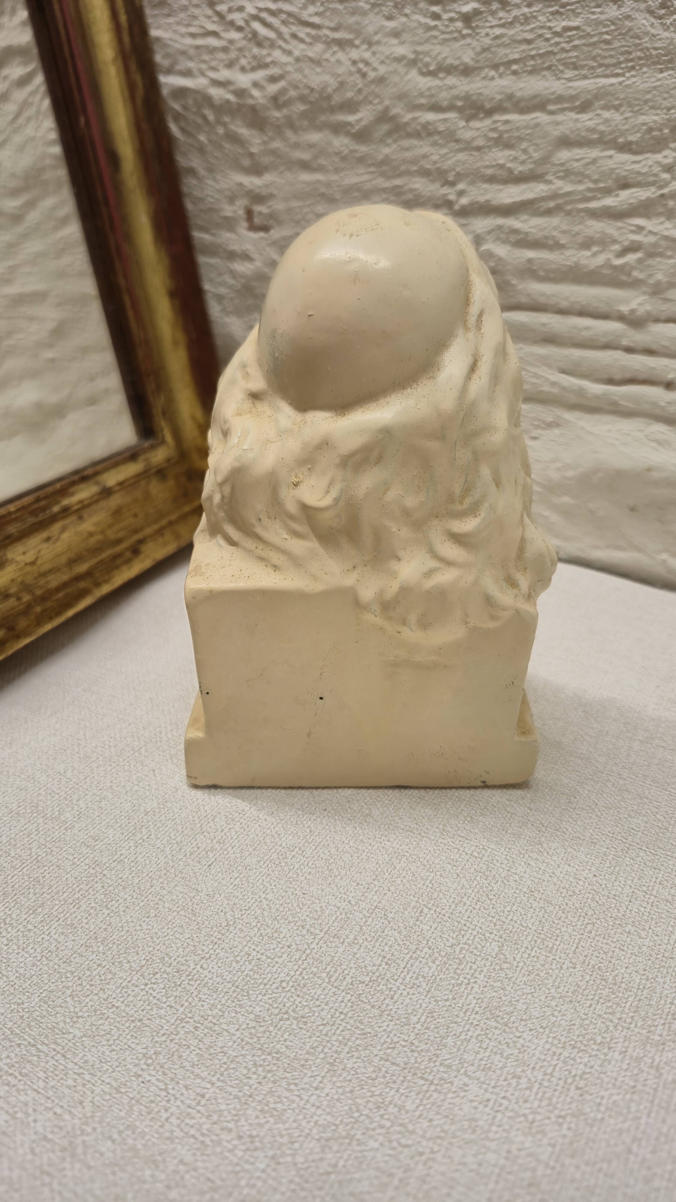Antique Molière Bust Statuette
