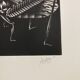 Mario avati (1921-2009), cricket, black manner, 1970