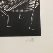 Mario avati (1921-2009), criquet, manière noire, 1970