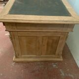 Double-sided desk Solid oak coffered desk XIX century