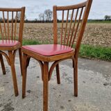 Set of 2 Baumann bistro chairs, model no. 12