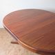 Round teak table with star base, 1960s, extendable.