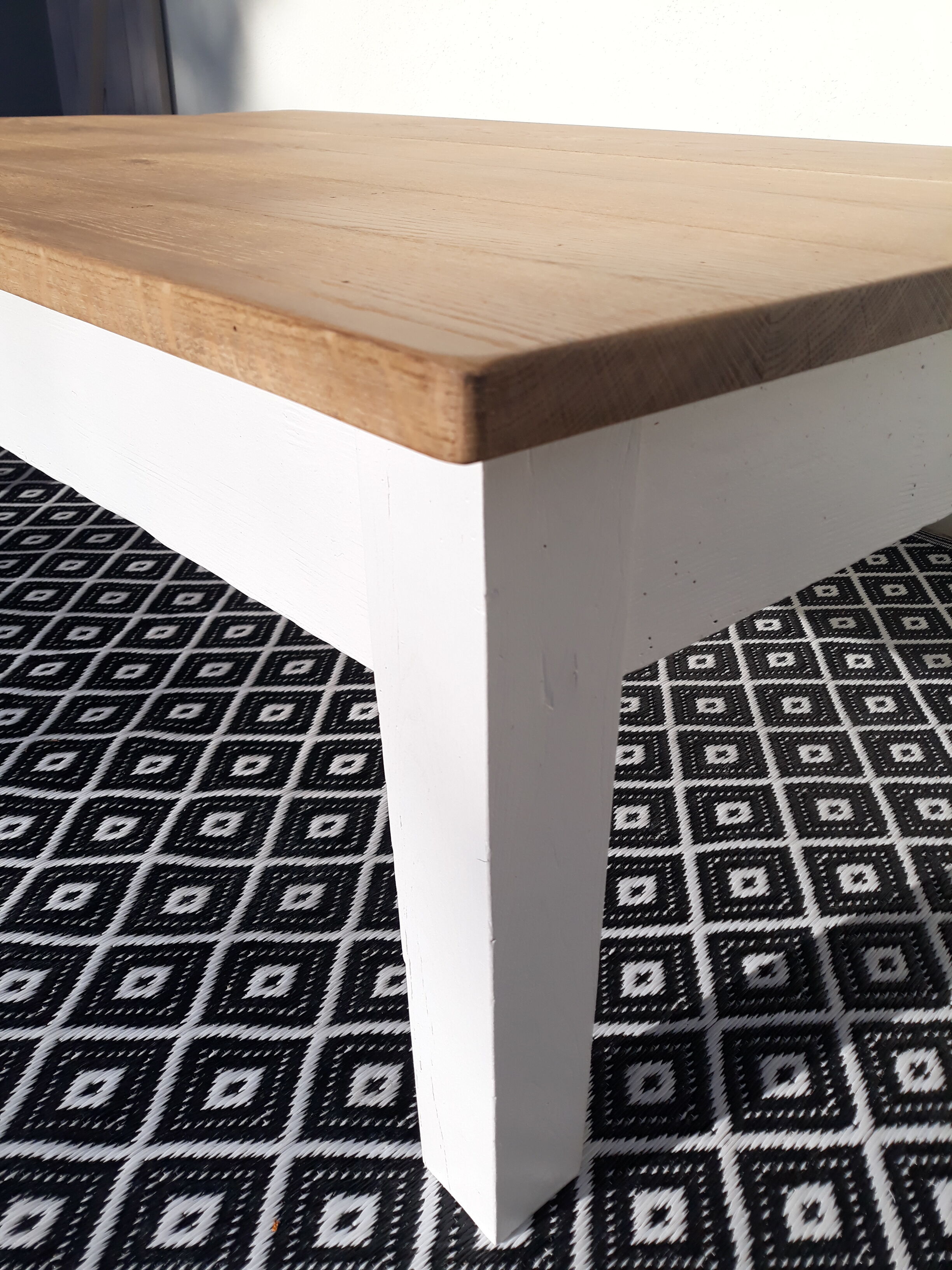 Solid oak farm coffee table