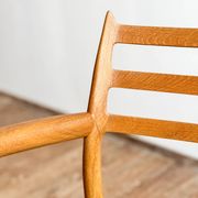 Fauteuil rare modèle 62 par Niels O. Møller en chêne, Danemark
