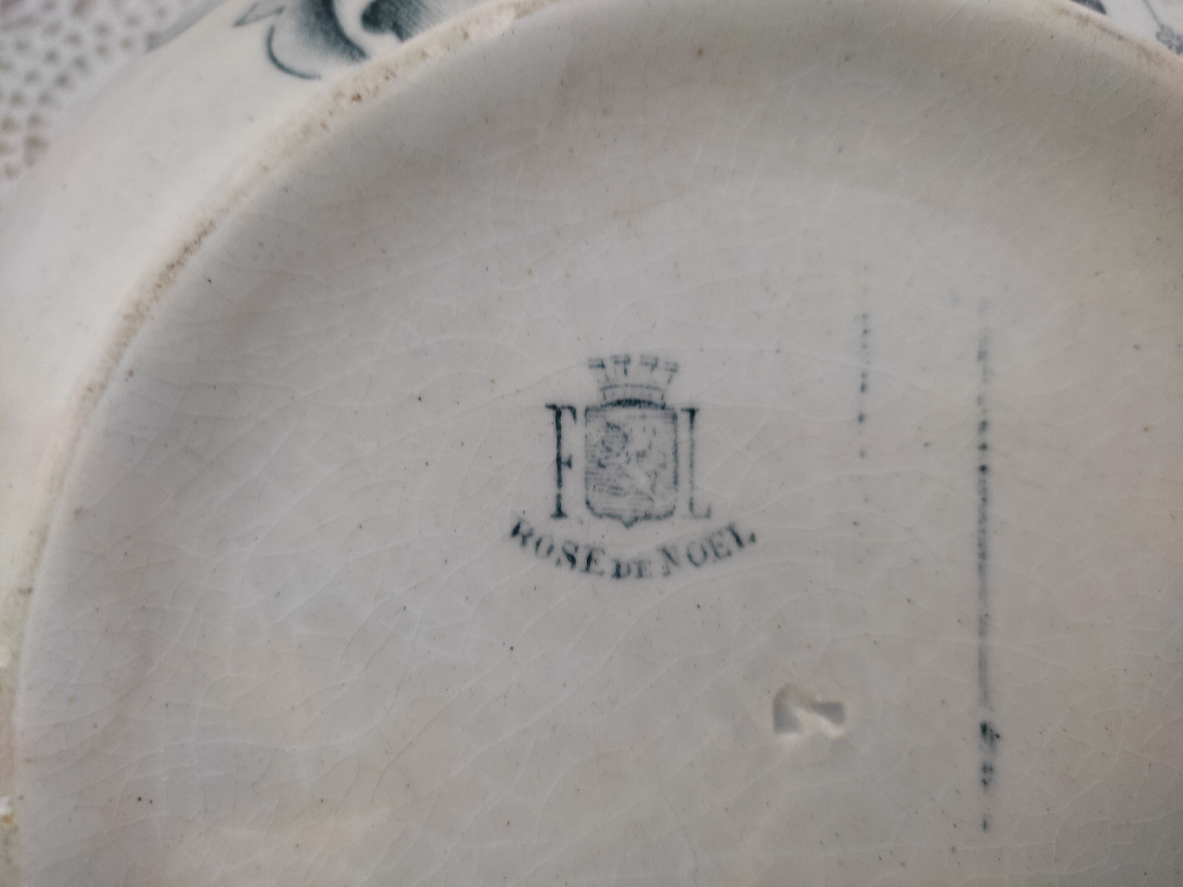 Plat fl rose de noël
