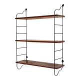 Vintage teak and metal shelf 1960