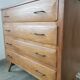 50's chest of drawers, compass feet