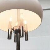 Italian space-style floor lamp from the 1960s with a stone base.