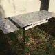 Table formica white grey marble, pink Supermatic