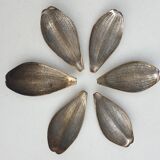 Set of 6 petals brass display