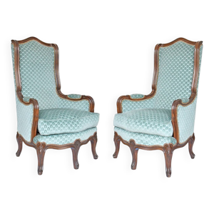 Paire de fauteuils bergères - pieds