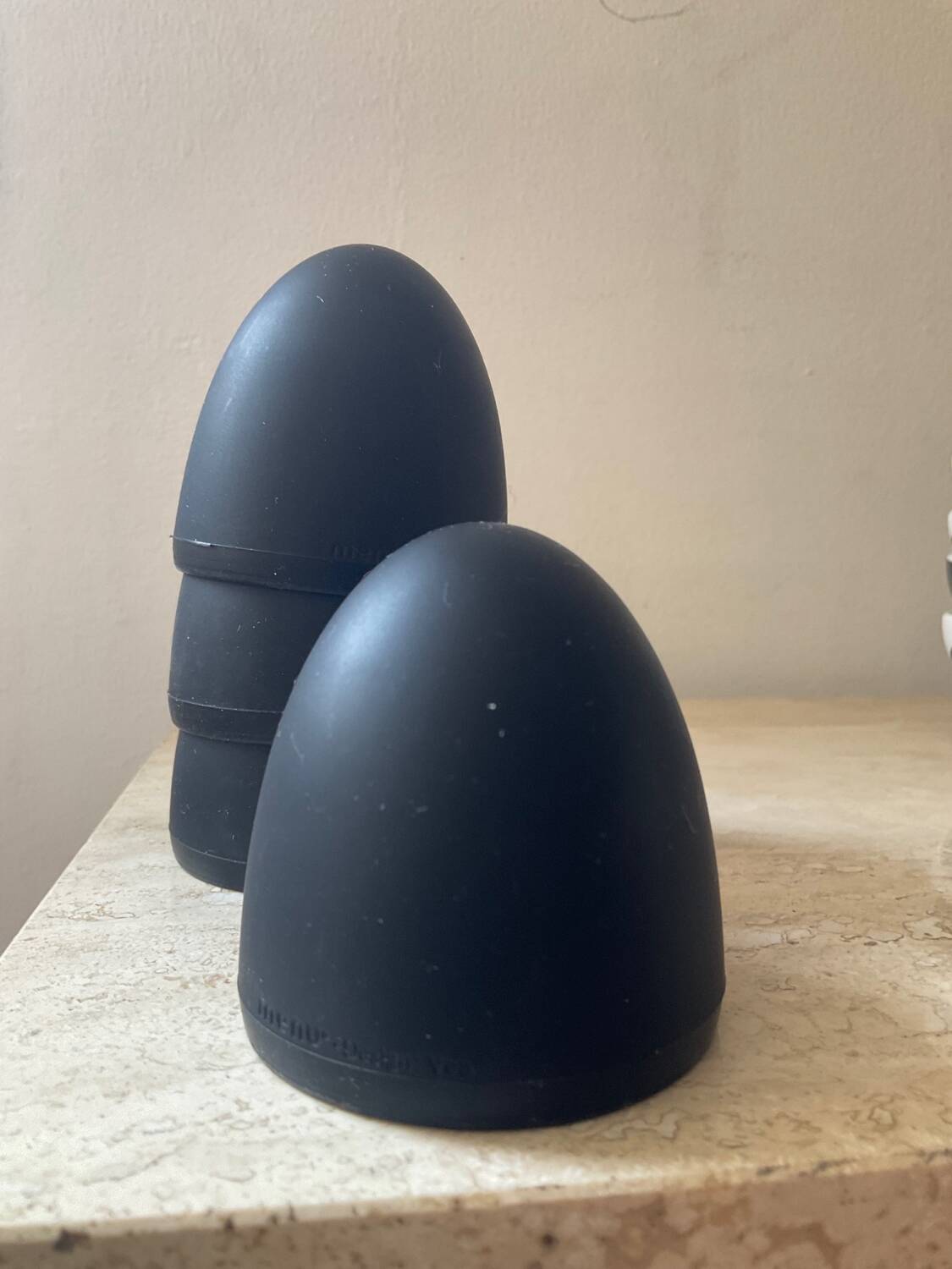 Set of Verner Panton design egg cups for Menu