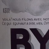 Affiche pub papier Byrrh 1937 par LG