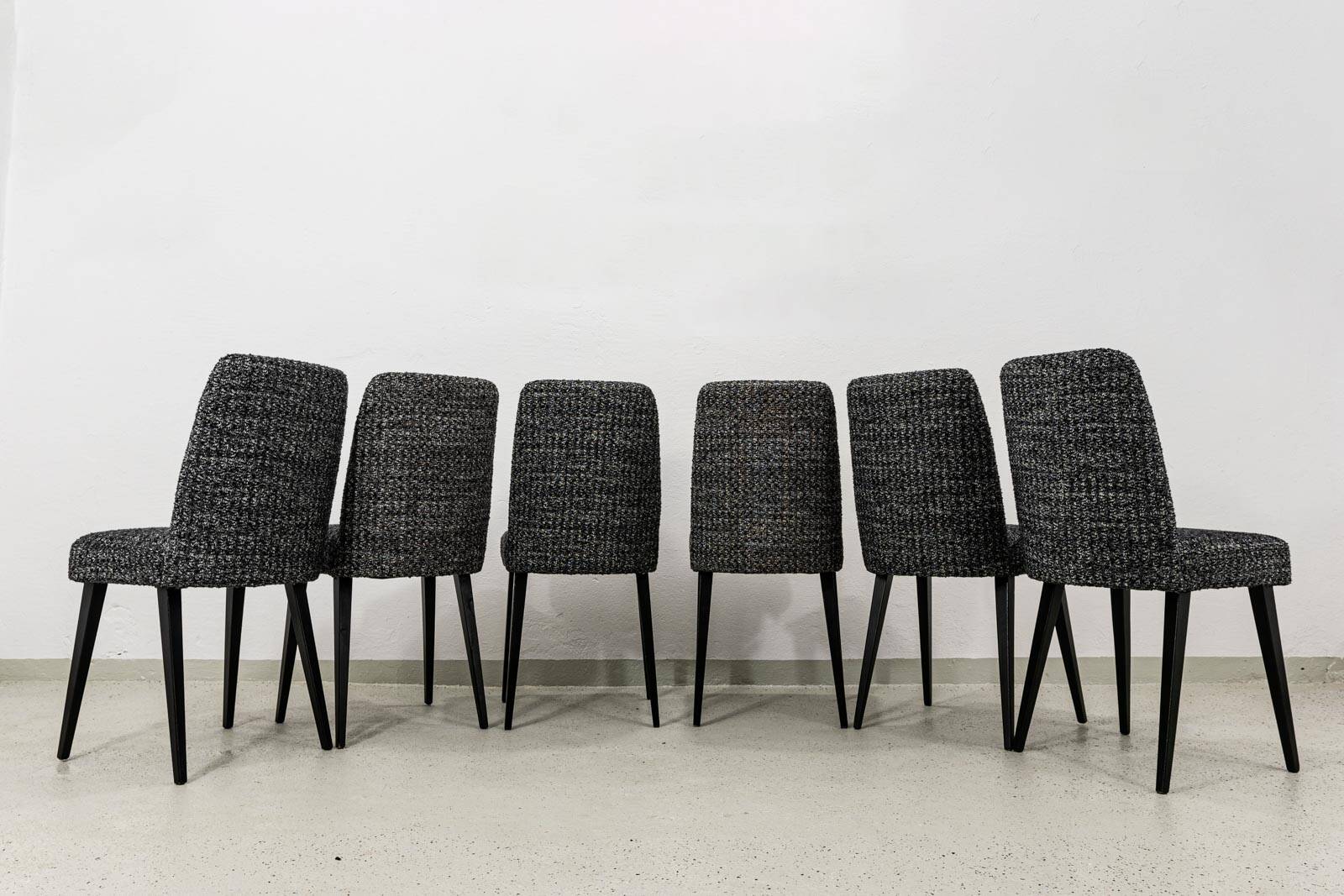Mid-Century Modern Dining Chairs, Poland, 1960's, Set of 6