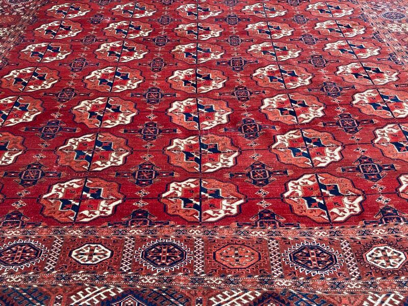 Ancient carpet Bukhara tekke 234x310