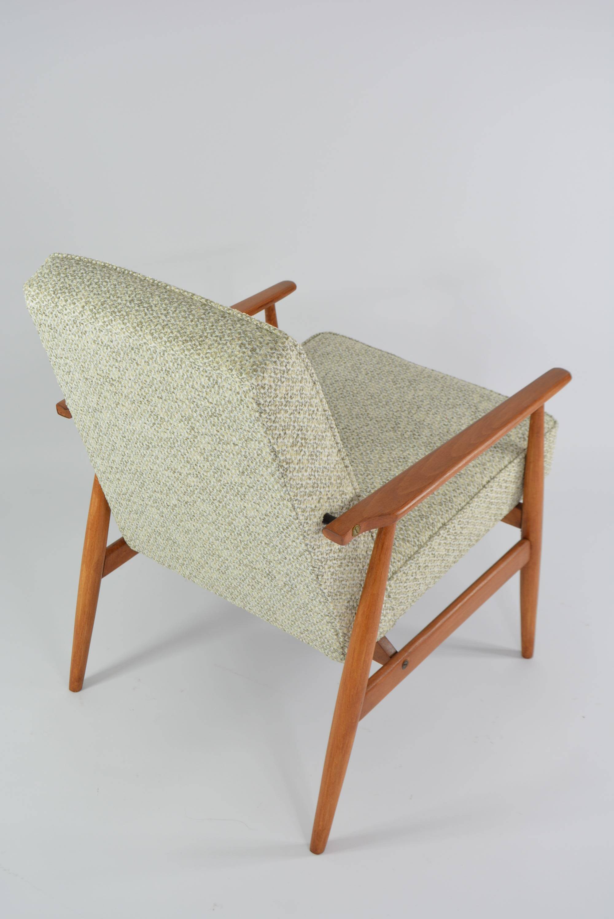 Fox armchair mottled beige green