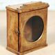 Wall display case - old burmese teak clock box