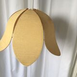 Small beige fabric flower 70's suspension