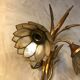Paire d'appliques en laiton et nacre