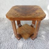 Square art deco pedestal table