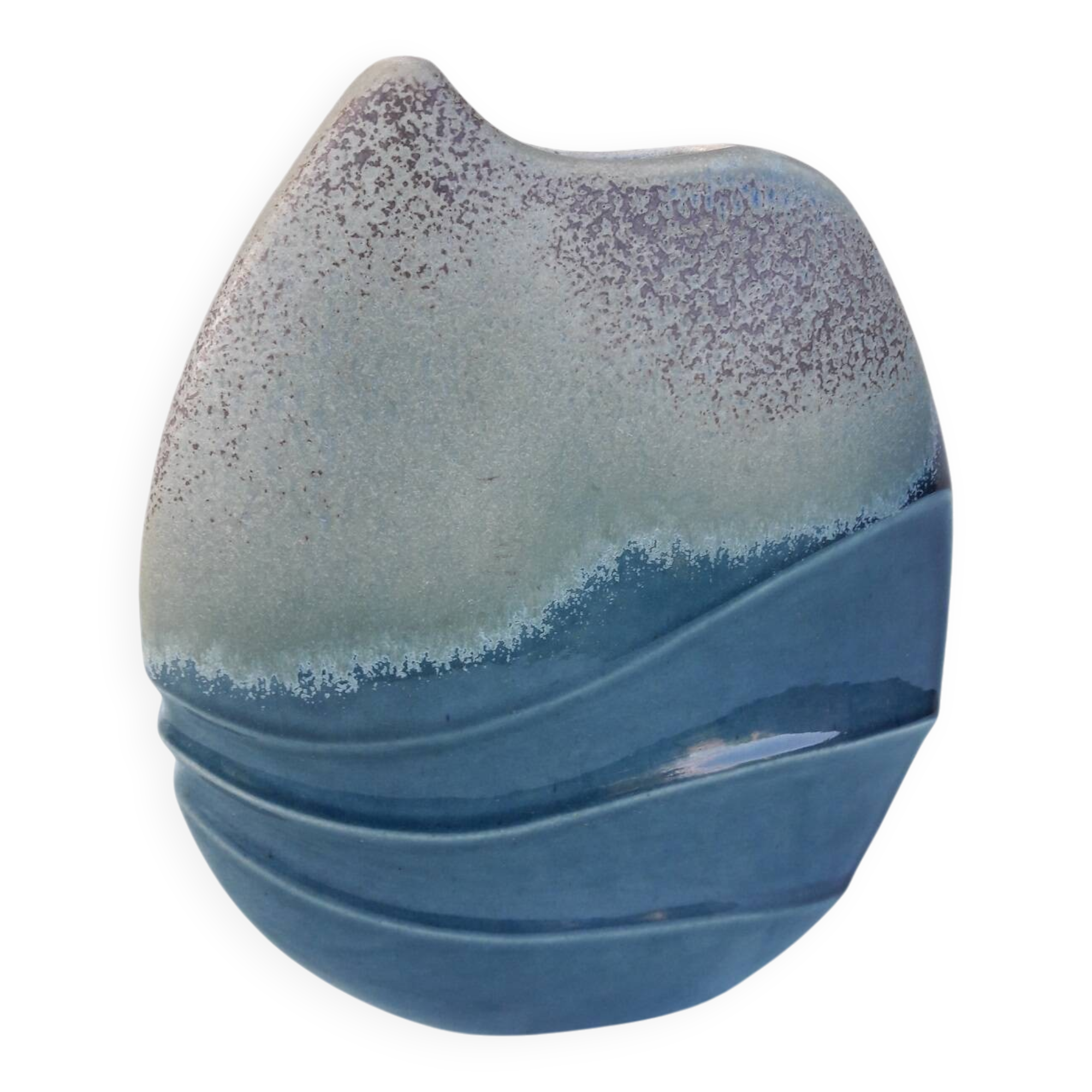 Vase bleu en céramique