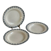 Assiettes creuses Terre de fer Salins