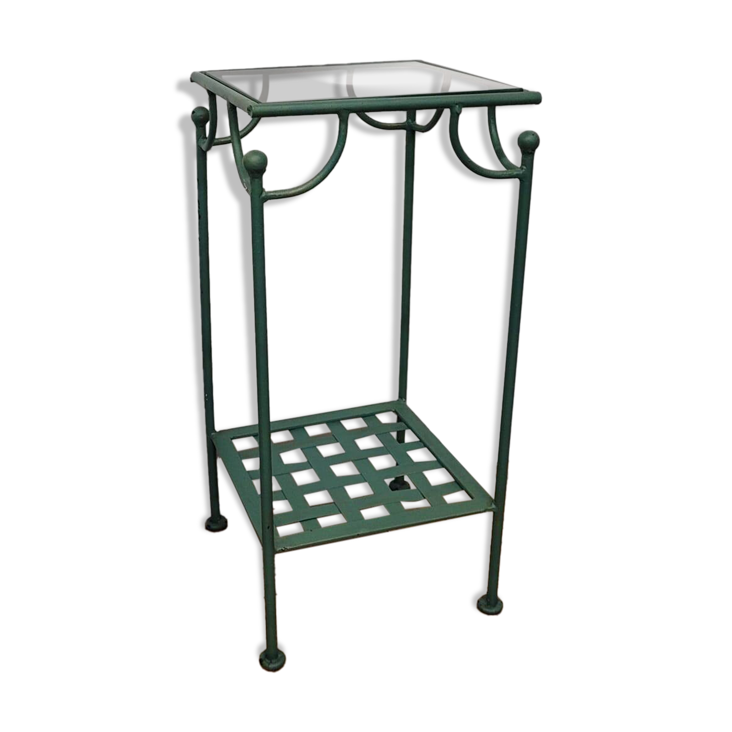 Wrought iron side table