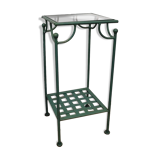 Wrought iron side table