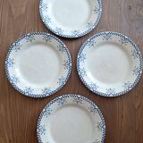Set of Creil-Montereau Damier plates
