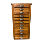 Meuble de métier imprimerie vintage circa 1930s