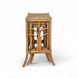 Nesting set bamboo plant stands 1970s