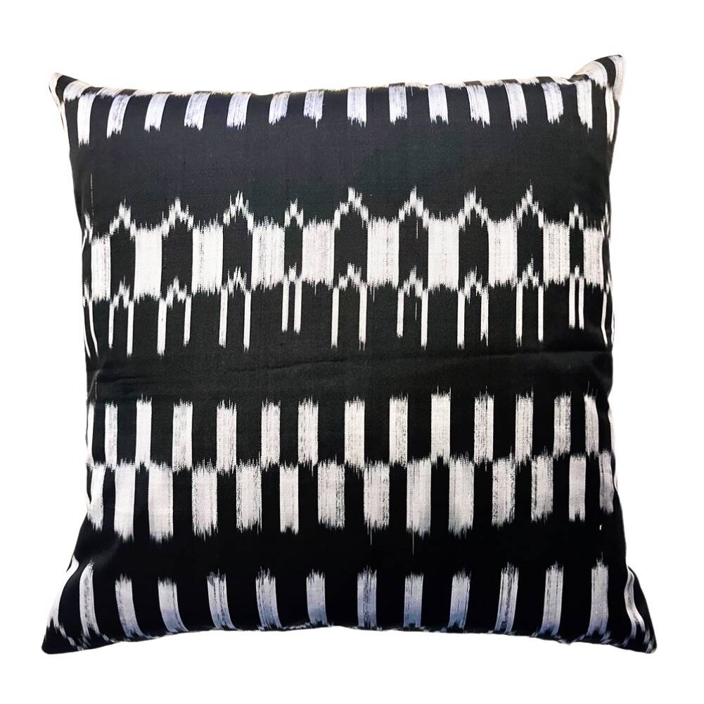 Black and white Shan cushion