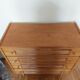 Commode bois et rotin vintage