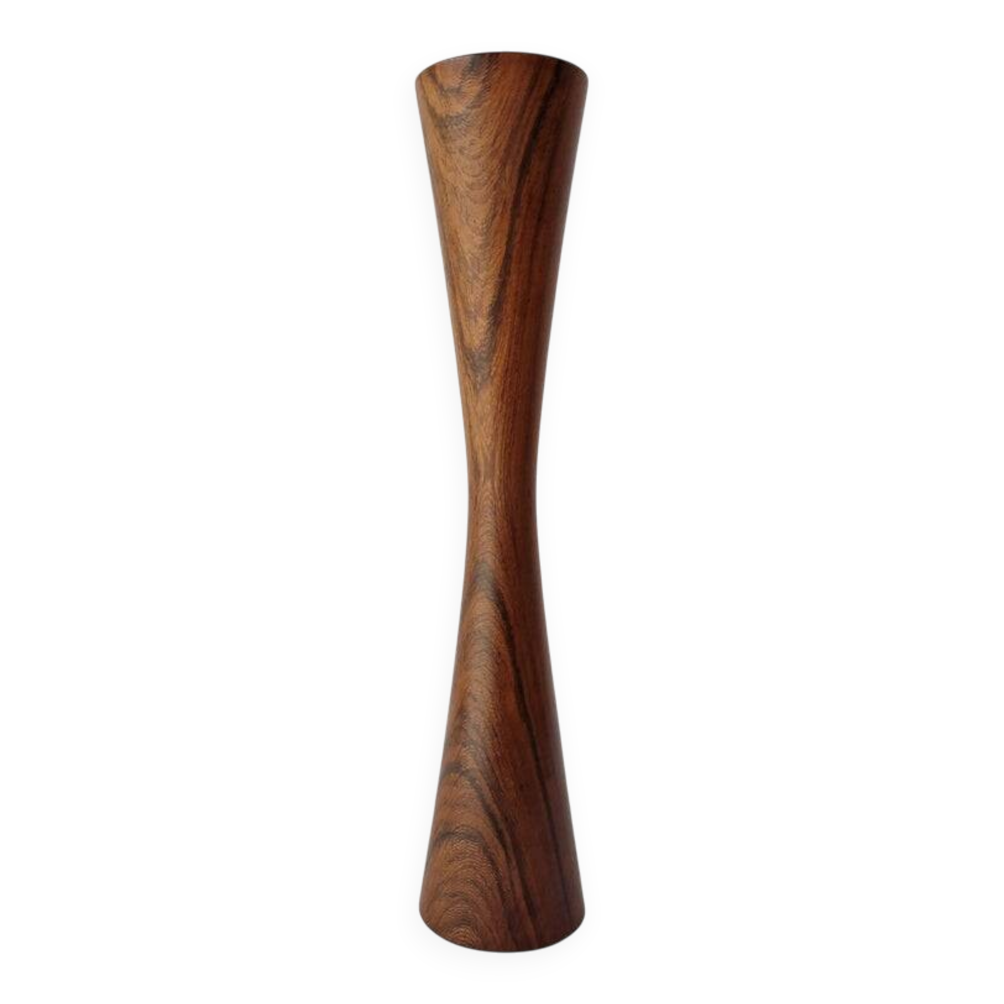 Midcentury Rare Rosewood Candleholder Casa Finland, Brazil, 1970s