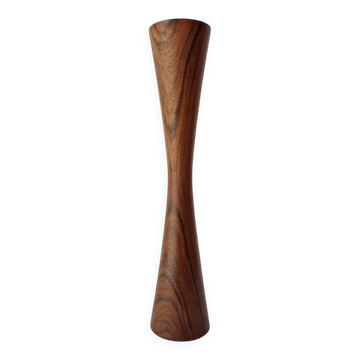 Bougeoir en rosewood rare de style midcentury Casa Finland, Brésil, années 1970