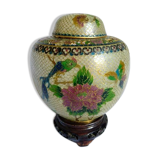 Openwork plique-à-jour enamel pot - 1920 to 1949 - China
