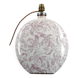 Lampe en céramique, Email craquelé, Shabby Chic, XXe