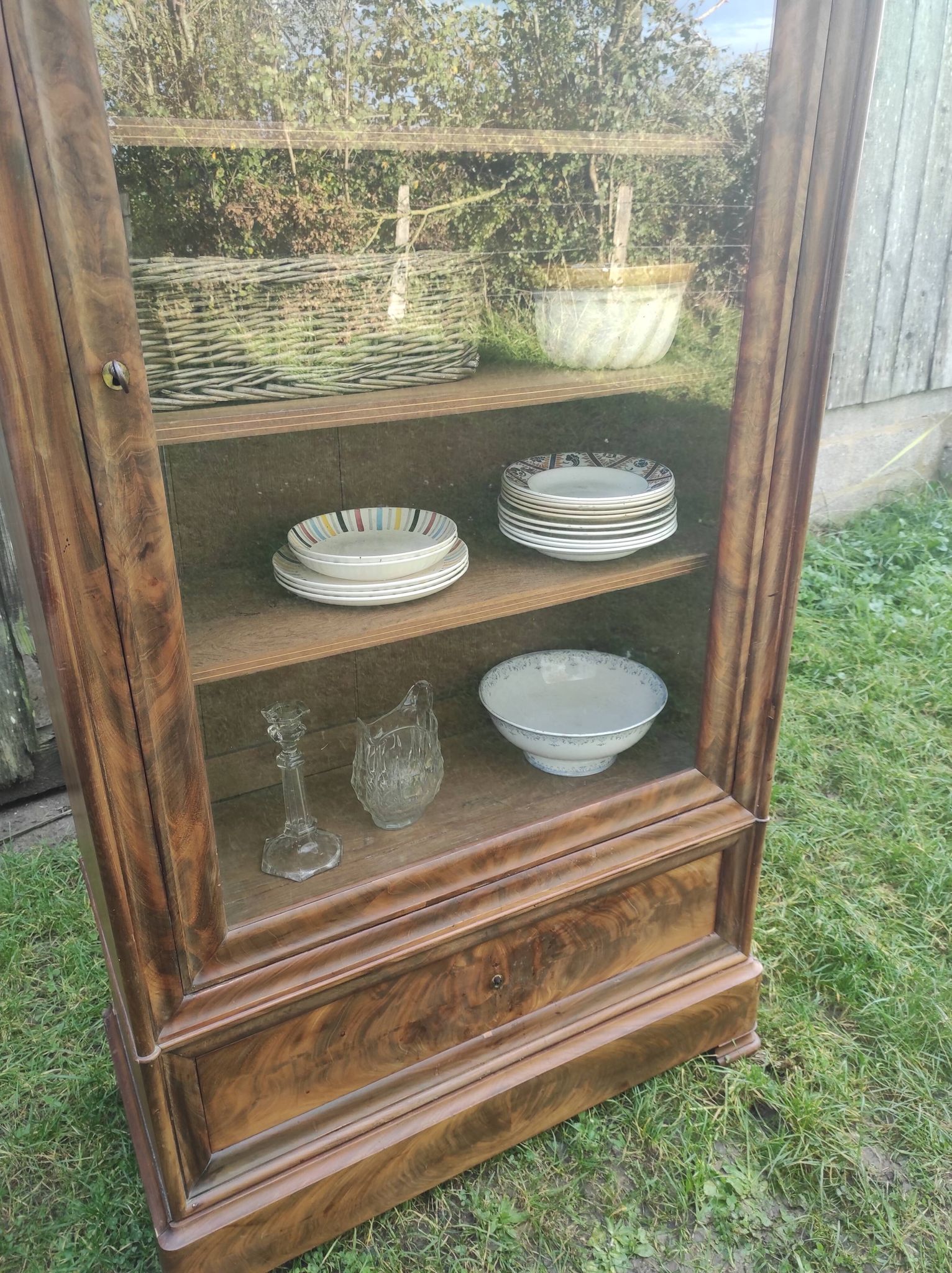 Parisian glass cabinet.