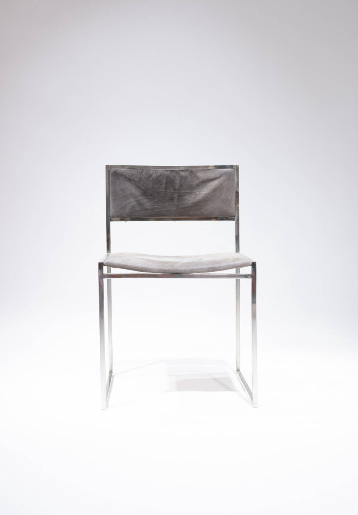 Set of 4 Chairs style  Willy Rizzo