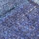 Blue ethnic hand-woven plaid