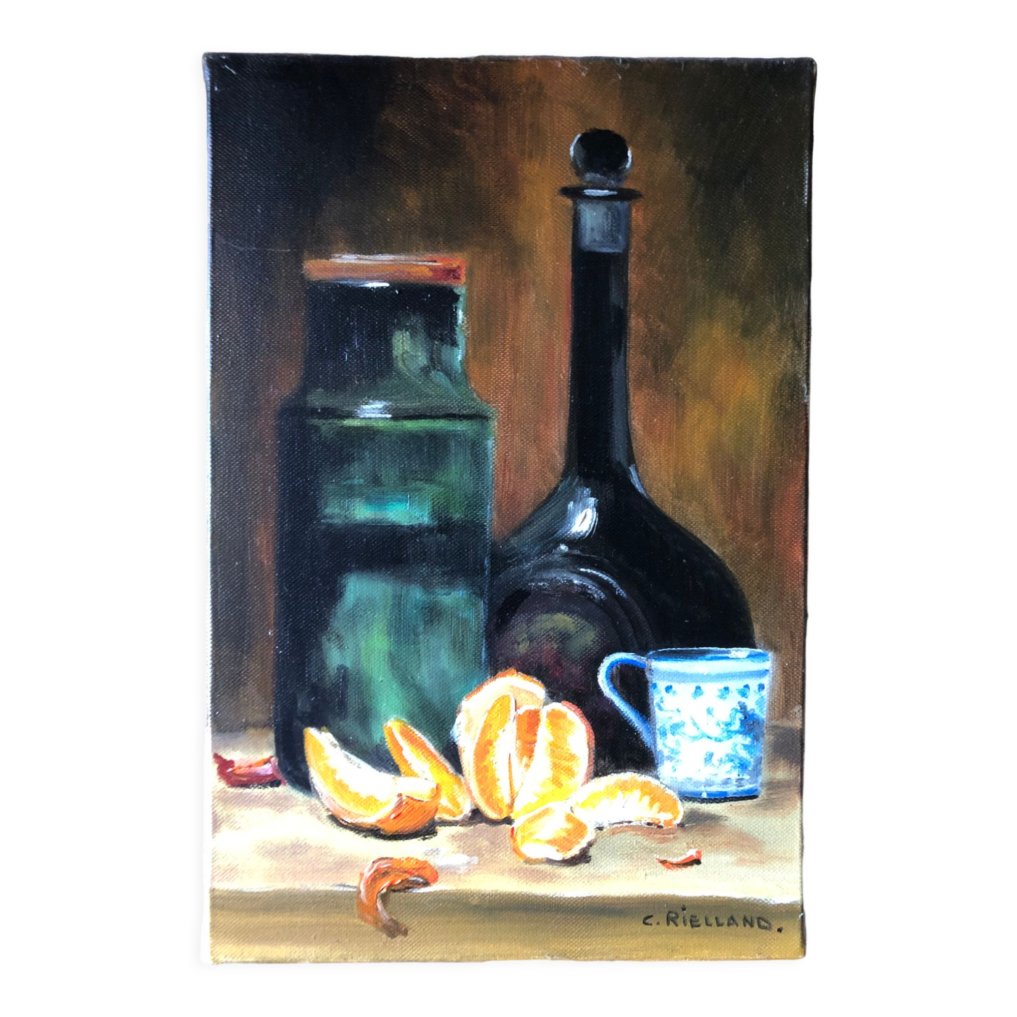 Still life with orange