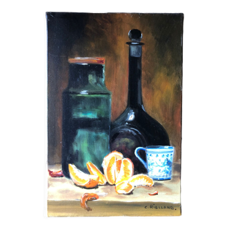 Still life with orange