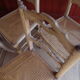 Suite de chaises chêne assises canées