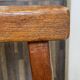Set of 3 high wooden bar stools, handcrafted, 50.