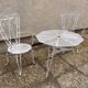 vintage metal garden furniture tête-à-tête