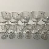 Antique stemmed glasses
