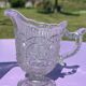 Lot - 2 Antique ewers from the 1900s in molded crystal