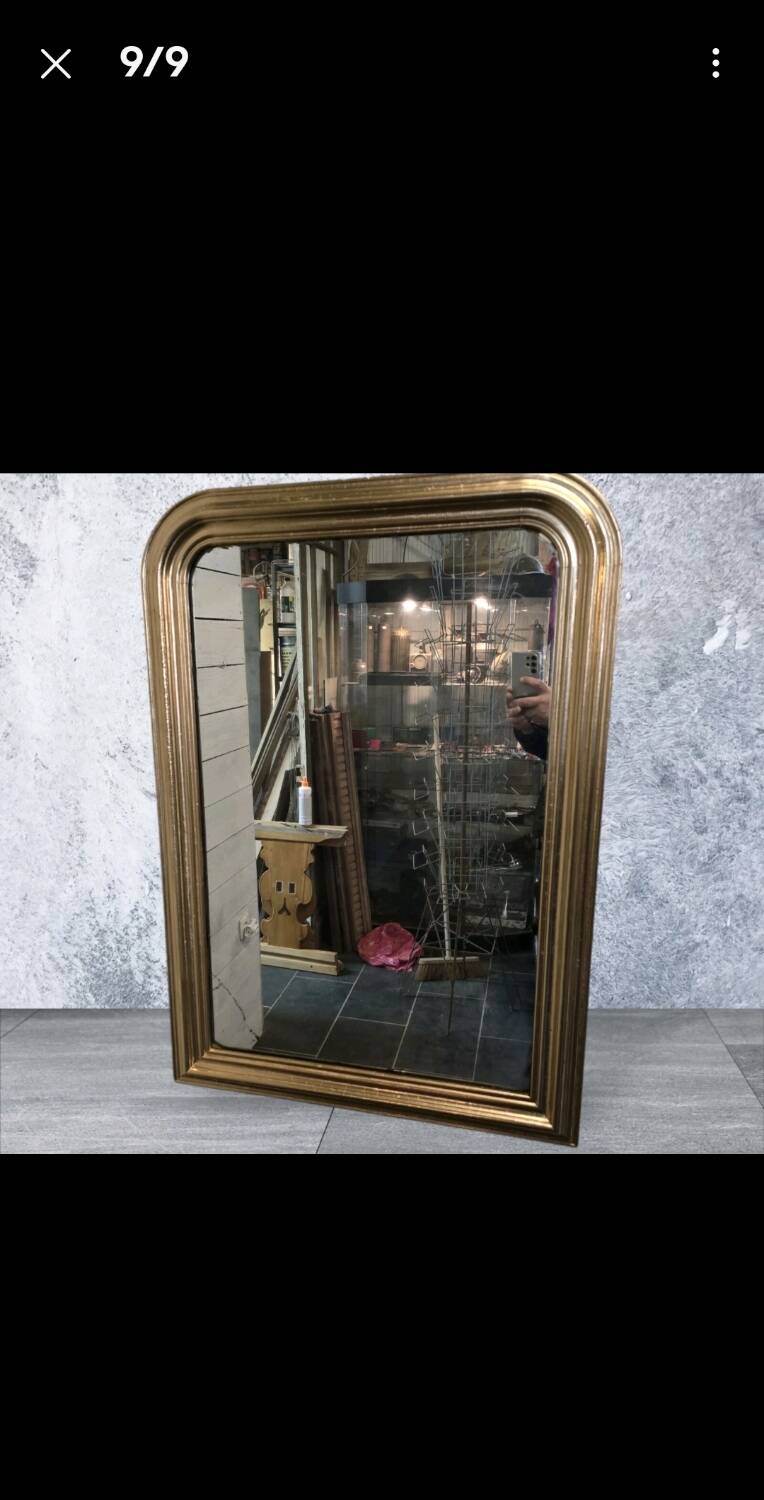 Antique Louis Philippe style gilded mirror