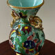 Cerdazur Monaco vase in ceramic with fish decoration